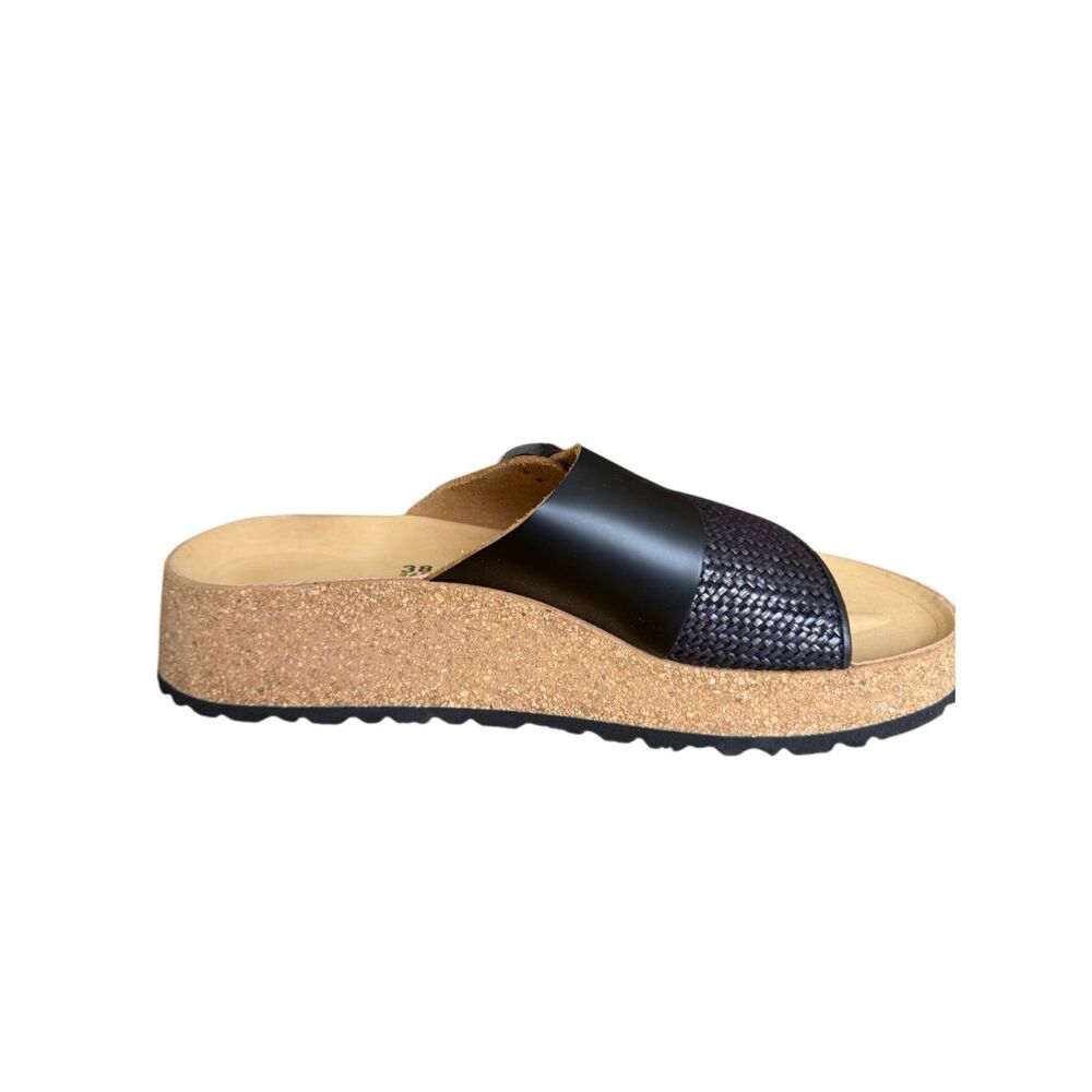 NEW Papillio by Birkenstock Almina French Piping Sandal in Black NIB Boho-Chic - Picture 5 of 11